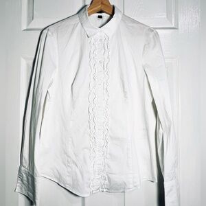 🔥Esprit long sleeve 75% cotton blouse